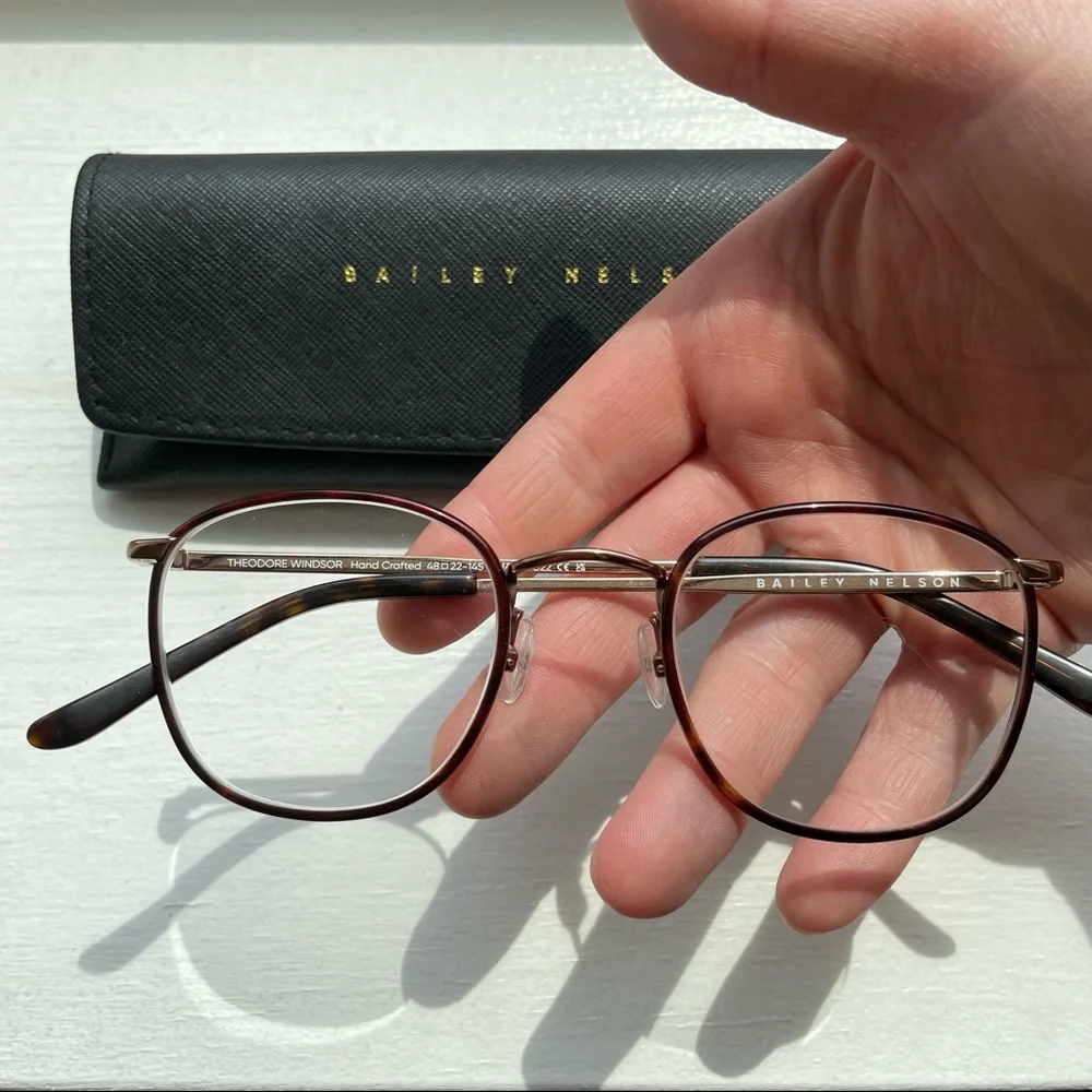 Bailey Nelson Glasses Mahogany Theodore Windsor Rim - Picture 2 of 7